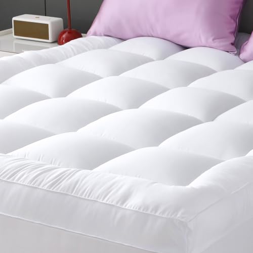 YUGYVOB Queen Mattress Topper with Cooling Breathable Fill