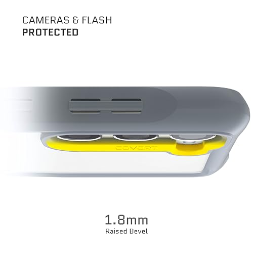 Image of Ghostek Covert Samsung Galaxy S23 Plus Clear Case with Military Grade Shockproof Protection, Non-Slip Grip, Protective Silicone Phone Cover Designed for 2023 Galaxy S23+ (6.6 inch) (Gray)