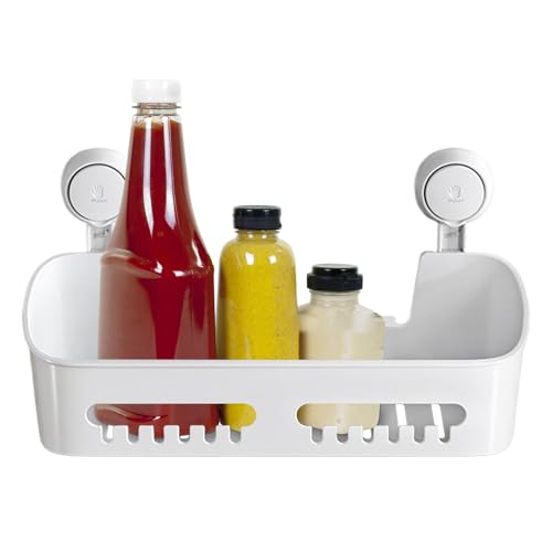 Organizador de ducha con, estante de almacenamiento de cocina de pared, cesta de ducha de fácil instalación, organizador de ducha extraíble sin perforación, impermeable para pared