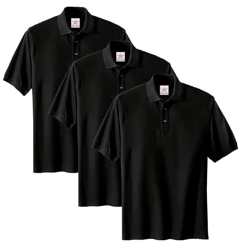 Polo 3 pièces uni de travail durable vêtement professionnel homme chic