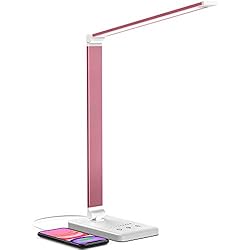 Amazon Lamparas Led Escritorio Chesbung Lámpara Escritorio LED, Flexo de Escritorio Regulable con Puerto USB, 5 Modos,10 Niveles de Brillo,Temporizador de 30/60min, Función de Memoria, para Estudio Lectura