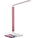 Schreibtischlampe, Chesbung LED Schreibtischlampe, dimmbare Tischleuchte, 5 Farb- und 10 Helligkeitsstufen, Touch-Bedienung, faltbar, mit USB-Ladeanschluss und Augenschutz