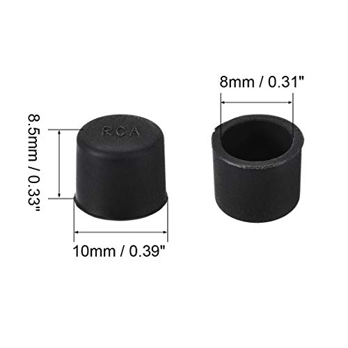 uxcell Tapones anti-polvo de silicona RCA 5 piezas miniatura 2