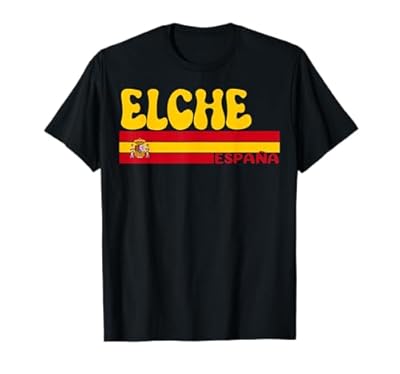 Retro Elche Ciudad España Vintage Estética Vacaciones de Verano Camiseta | Ya disponible en tu tienda friki favorita! En mundofriki.es!