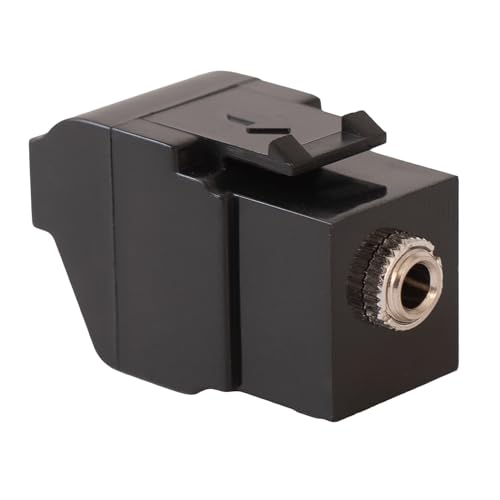 Acoplador de audio estéreo Jack 3.5 mm ICC negro miniatura 1