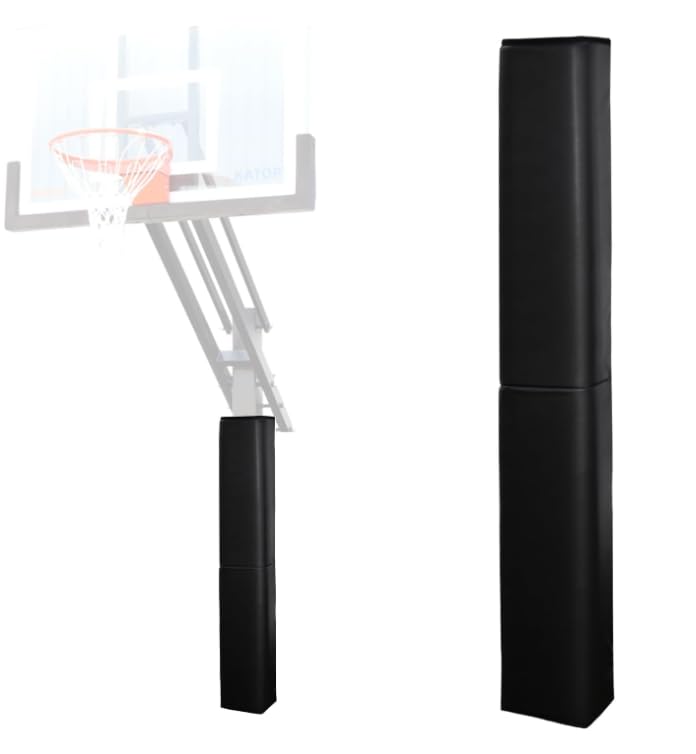 Katop Square Basketball Pole Padding, Professional Heavy Duty Protective Pad, 2-Inch Thick, All-Weather Pads fit 5Inch Square Poles, Heavy Duty Safety Pole Pads for Player Protection