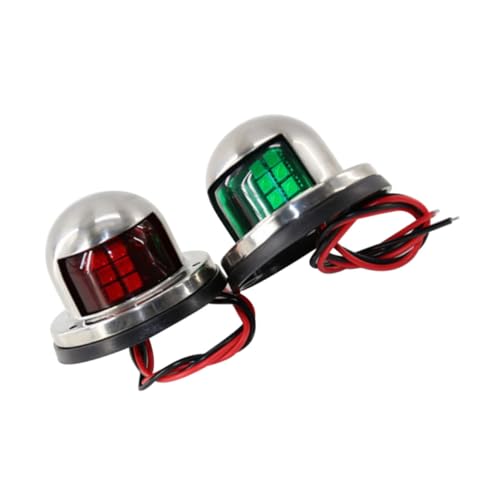 ABOOFAN 1Pair LED Boat Navigation Lights Side Lights for Dinghy Fishing Sightseeing Boats Durable Design for Reliable Use