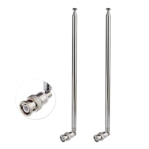 Antena telescópica BNC de 115cm para solucionar la mala recepción en radio CB y escáner