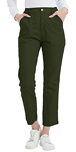 MoFiz Pantaloni Chino Donna Cotone Lungo Pantaloni...