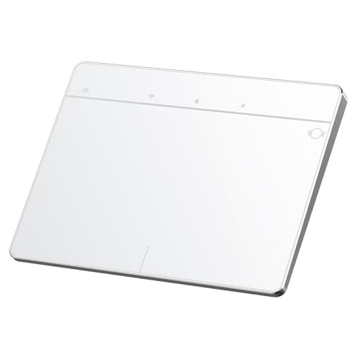Homiguar Wireless Bluetooth Trackpad for Windows 10 & 11, 3-in-1 Connectivity Modes,High Precision Control, Portable Multi-Touch Gestures touchpad for PC & Laptop (Silver)