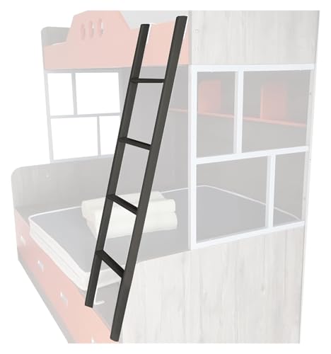 Escalera de cama doble con ganchos estables para evitar caídas en habitaciones 8