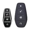 for BYD Dolphin Seal Sea Lion Seagull Flyer Frigate Destroyer Key Shell Cover Silicone Key Case Auto Key Protector (Black)