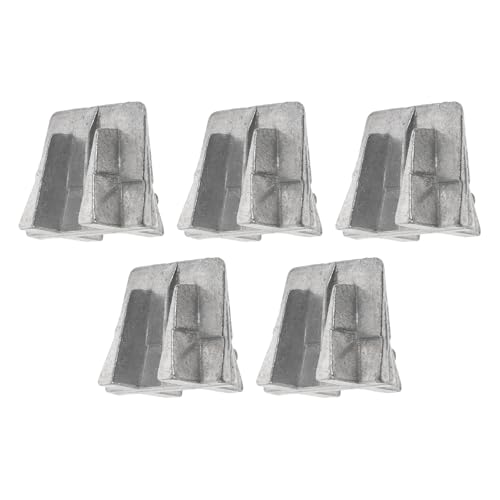 VALICLUD Lot de 5 Coins Coniques en Aluminium pour Hache Cale de Renfort pour Manche en Bois Accessoires d'Installation pour Outils de Jardin Outil de Fixation Solide