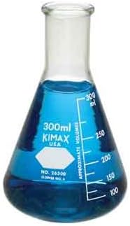 Kimble - Flask- Narrow Mouth- WHT Scale- 50ML, PK12