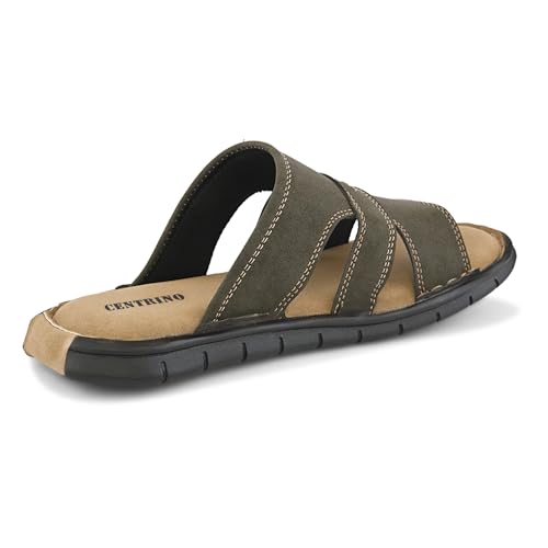 Image of Centrino Men's Slide Sandals | Multi-Strap Design with Cushioned Insole | Lightweight Comfortable Casual Footwear for Summer & Office Travel (9581)