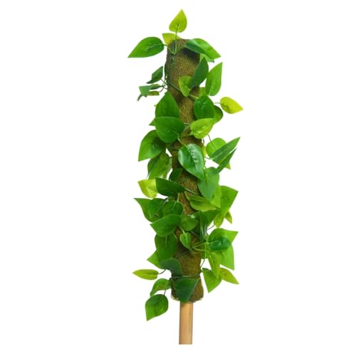 Image of fancymart Artificial Leaves Vine on Moss Stick 60 cm (Without Pot) | Decorative Indoor Plant for Home, Office, Cafe & Restaurant