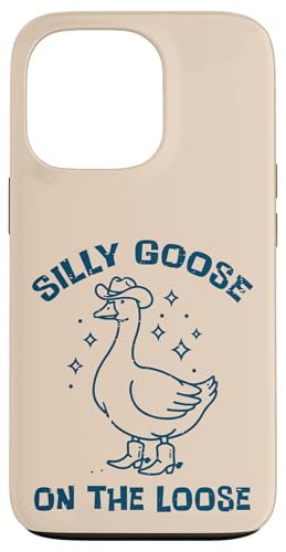Cowboy Goose Silly On The Loose �������듮�� �����Y ���f�B�[�X �L�b�Y �X�}�z�P�[�X iPhone 13 Pro �p