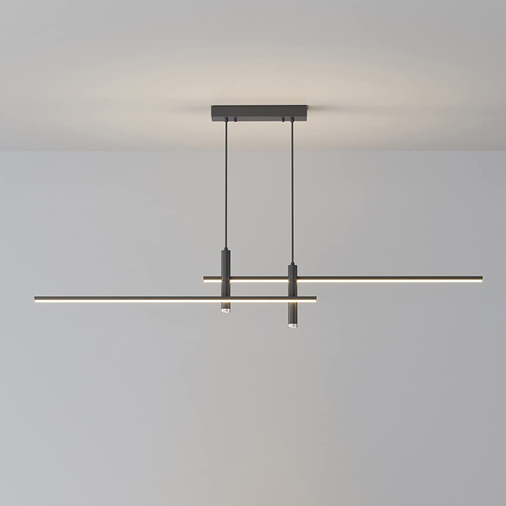 Lampada A Sospensione LED Dimmerabile | 150cm Nero | Per Soggiorno, Cucina O Ufficio | Moderna Ed Elegante - Foto 4