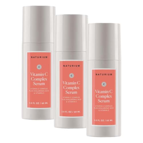 Image of Naturium Vitamin C Complex Face Serum Jumbo, Anti-Aging Facial Treatment with Hyaluronic Acid & Vitamin E, 2 oz (Pack of 3)