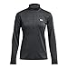 Under Armour Women's Velocity Half Zip Twist, (001) Black / / Metallic Silver, XX-Large