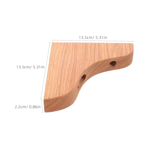 Escuadras para estanterías de madera con estructura triangular de tres puntos de anclaje 3