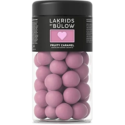 LAKRIDS BY BÜLOW - LOVE - Fruity Caramel - 295g - Dänische Gourmet Lakritz-Kugeln - Salziger Lakritzkern umhüllt von Dulce-Schokolade & schwarzer Johannisbeere Cover