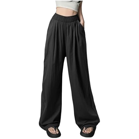 Womens High Waisted Wide Leg Sweatpants Cover