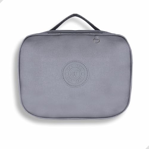 Estojo Escolar Cintilante Box Grande Organizador Com Divisórias e com Alça Espaço para 100 Lápis 23x15cm unisex (Prata)