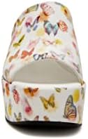 Katy Perry Women's The Busy Bee Slide Wedge Sandal, Butterfly Multi, 8 | Image 1