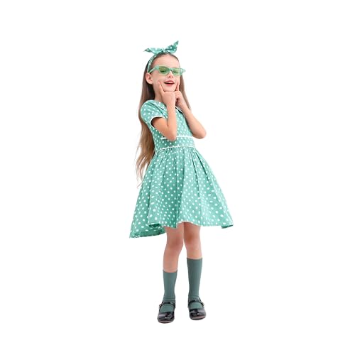 Vestido Retro 50s con Lunares para Niñas miniatura 3