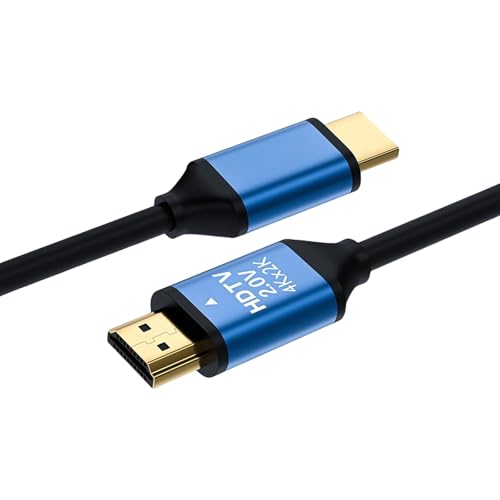 Kalttoy Cable HDMI 2.0 4K para video de sonido envolvente en televisores, monitores, portátiles y consolas de juegos, conectores chapados en oro
