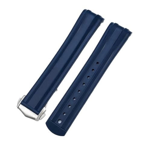 [-ł] 19mm 20mm J[uGh \tgtbfS FKM o[EHb`oh IK V[}X^[ _Co[ 300M AT150 tH[fBOobNEHb`XgbvΉ(Blue Silver,20mm)