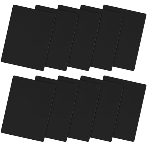 Euqvunn Nylon Flicken Selbstklebend, 10 Stück Zelt Flicken Selbstklebend (20cm x 15cm), Schweres Nylon, Wasserabweisend, flicken selbstklebend stoff für Zelte, Jacken, Rucksäcke (Schwarz)