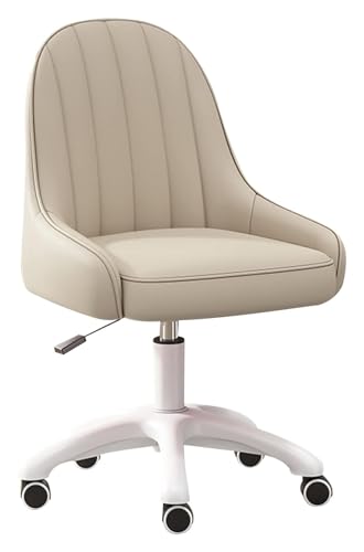 Chaise de bureau coussin rembourré pivotante en cuir PU YRYRYW