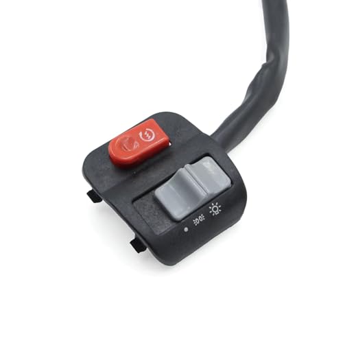Interrupteur de guidon moto droit universel avec bouton clignotant et klaxon