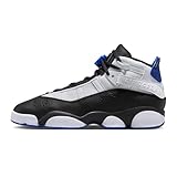 Jordan Big Kid's 6 Rings Black/White-Gym Red (323419 060) (White/Black/Game Roya, US Footwear Size System, Big Kid, Men, Numeric, Medium, 5) -  Nike