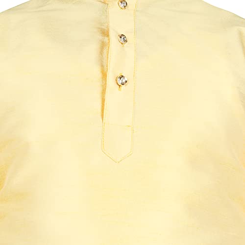 Image of SG YUVRAJ Boy's Raw Silk Kurta Dhoti Set