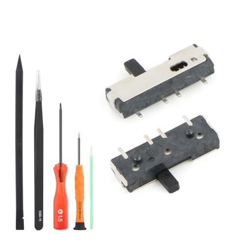 2PCS Power Button for Nintendo DS Lite Micro Switch Button On Off for NDSL/NDS Lite Tactile Switch Replacement Parts with Repair Tools