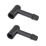 ECSiNG 2X L‑förmiger Waschdüsen-Verbinder 6680333 Kompatibel mit Ford Kompatibel mit Ford Fiesta MK5 2001-2007 Replace OEM 6680333