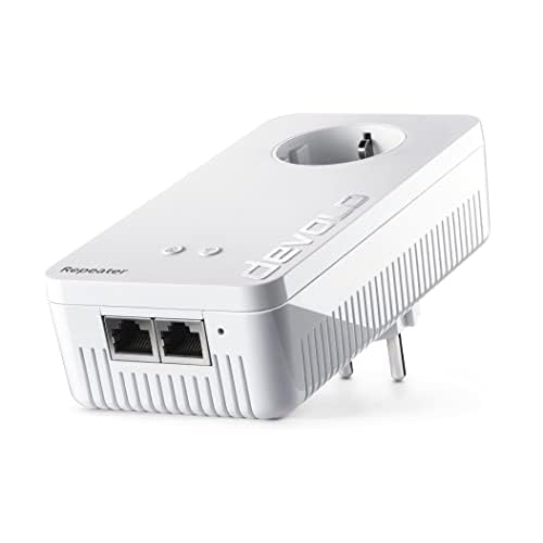 devolo WLAN Repeater+ ac: WiFi-Verstärker mit Steckdose, schnelleres Internet dank Dual WLAN, kompatibel mit allen Routern, (1200 Mbit/s, 2x LAN-Ports, AP-Modus, Access Point)