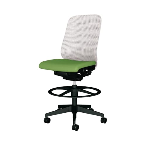 プラス オフィスチェア Rena レナチェア ハイタイプ 樹脂脚 樹脂シェル 肘なし 本体ライトグレー/クロス オリーブ KC-RN05SKL 782334