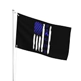 Nogxinri Colon Cancer Awareness American Flag Triple Layer Double Sided 2x3 Ft Flag Vivid Indoor Outdoor Banner With Grommets