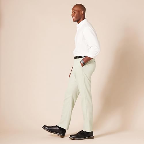 Image of Amazon Essentials Men's Slim-Fit Flat-Front Dress Pant