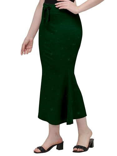 Image of Mehrang Stretchable Shimmer Saree Shapewear Petticoat for Women, Skirts for Women,Shape Wear Dress for Saree
