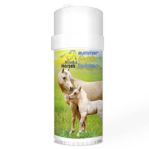 The Blissful Horses Summer Care Sun Butter Gentle Horse Sunscreen Easy-to-Apply Equine Sunblock Solution Must-Have Horse Essentials for All Day Sun Protection 2 oz.