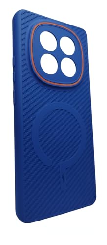 Image of Back Cover Case Compatible with Redmi Note 15 5G | Poco M8 5G Shockproof Military Grade Protection | Micro-Fibre Cloth On Inner Side | Anti-Slip Grip (Blue)