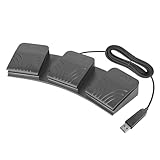 【高速メカニカル・前踏み式】USB 3キー フットスイッチ プログラマブル PC メモリ内蔵 ゲーミングフットペダル マクロ/キー割り当て トリプル OSU/FPS/MMORPG用 Windows Mac 対応