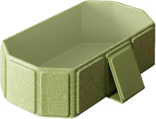 Runsweatベビーバスタブ 折りたたみ式 子供用入浴 省スペース 組み立て不要 赤ちゃん、猫、犬、バスタブ、水遊びのペットに最適 シンプルなバスタブ 収納簡単 持ち運び簡単 保温性 大容量 大人にも最適 安全な素材 小型 (グリーン)