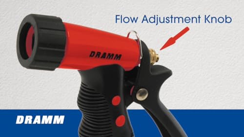 Image of Dramm ColorStorm Premium Pistol Spray Nozzle - Heavy-Duty Adjustable Garden Hose Sprayer with Ergonomic Grip & Variable Water Patterns for Garden, Car, Deck, and Outdoor Cleaning - Berry