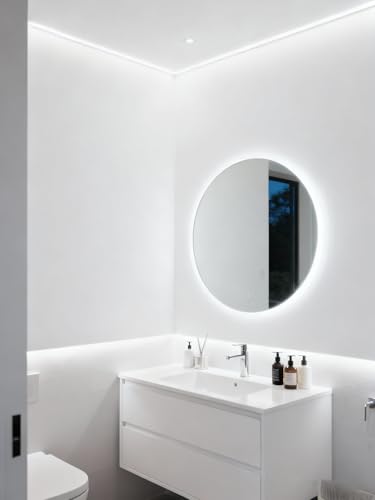 Image of 10Ft Rope Light Indoor Tape Lights LED Strip Lights for Vanity Mirror Bedroom with Dimmer Control for Kitchen, Cabinet, Shelf, Super Bright Flexible Cuttable Under Cabinet Lighting Counter